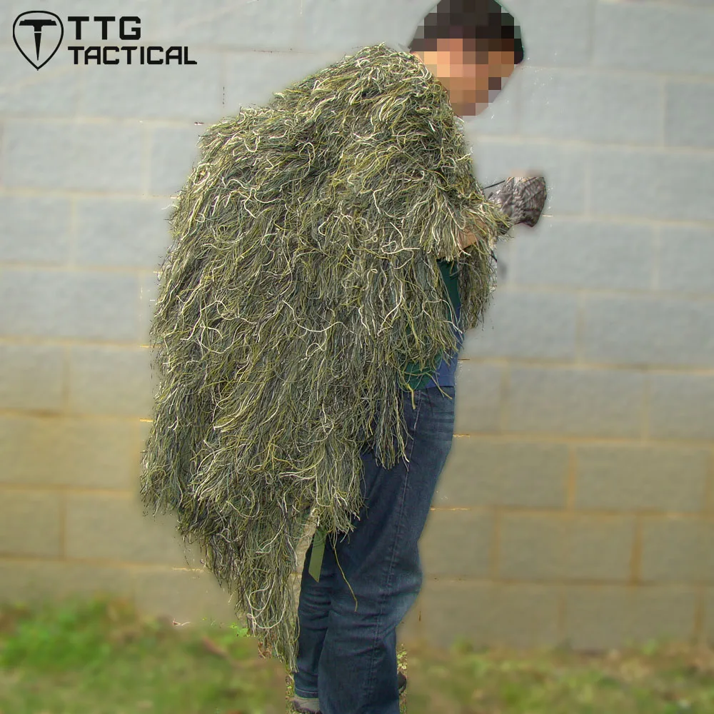 Тактическое снайперское камуфляжное пончо TTGTACTICAL снайперская камуфляжная