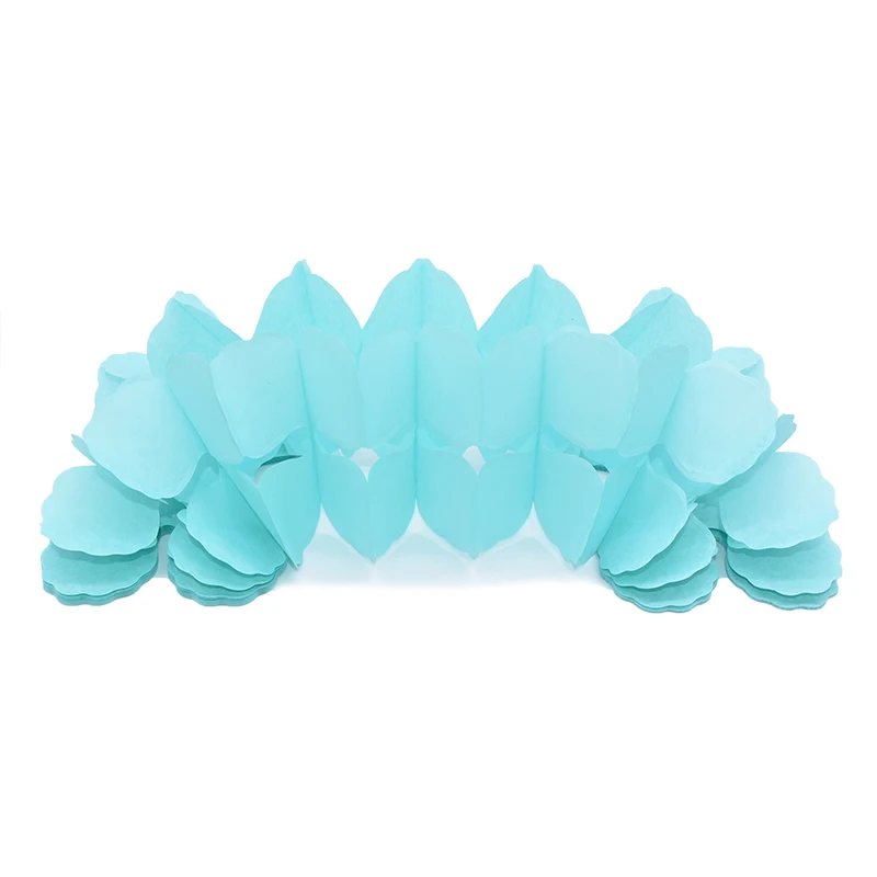 mint green 3D 3,6 м красочная четырехлистная бумага в виде клевера цветочные гирлянды для свадьбы, дня рождения, фотографии фоновое украшение - Цвет: mint green