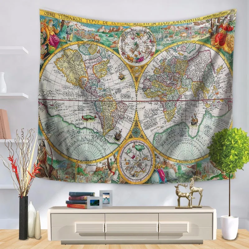 Домашний Декоративный Настенный Ковер гобелен прямоугольное покрывало с