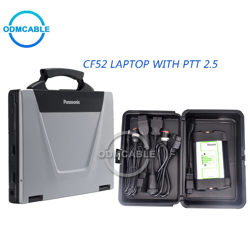 88890300 vocom адаптер Диагностический сканер OBD II 16 pin diagosis кабель с cf52 ноутбук