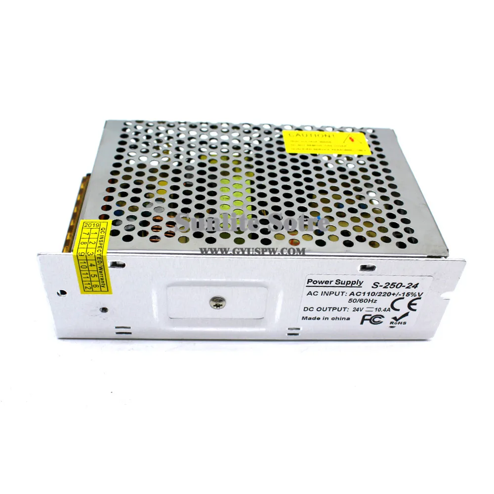 DC24V Switching Power Supply 24v 10.4A 250W Driver Transformer Ac Dc SMPS For LED Lighting Printer CNC CCTV Monitor | Обустройство