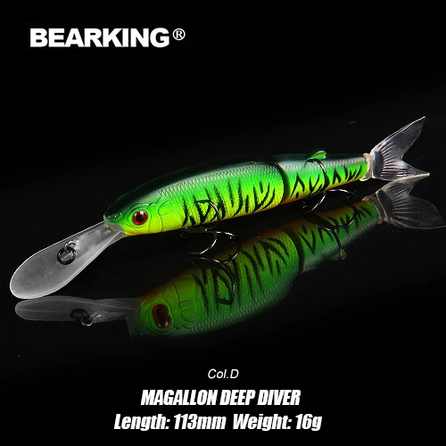 Magallon-DEEP-D BEARKING Magallon Family 113 мм 16 г, 113 мм 13,7 г, 88 мм 7,2 г профессиональные рыболовные приманки гольян Кривошип горячая модель приманки - Цвет: Magallon-DEEP-D