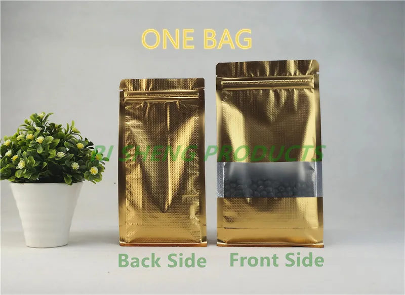 10 шт матовые золотые восьмисторонние герметичные алюминиевые фольги стоячие