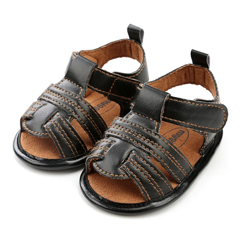B WEIXINBUY/летние сандалии для мальчиков и девочек Bebe вечерние детская обувь для младенцев на день рождения золотые Нескользящие Детские мокасины из искусственной кожи - Цвет: B