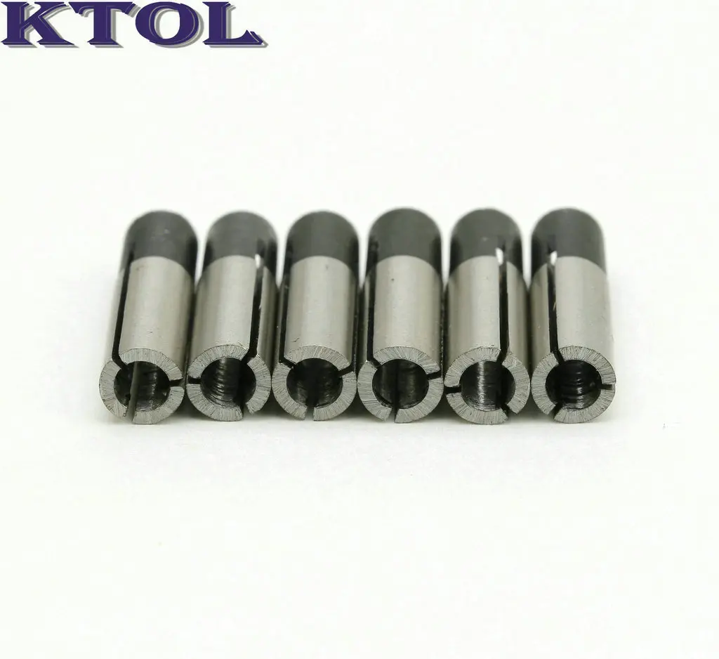 6.35-4mm 10 шт. Высокоточный адаптер цанговый патрон фрезерный станок с ЧПУ Бит Фрезерный резак держатель инструмента 6,35 мм изменение на 3,175/4 мм токарные аксессуары - Цвет: 6.35-4mm