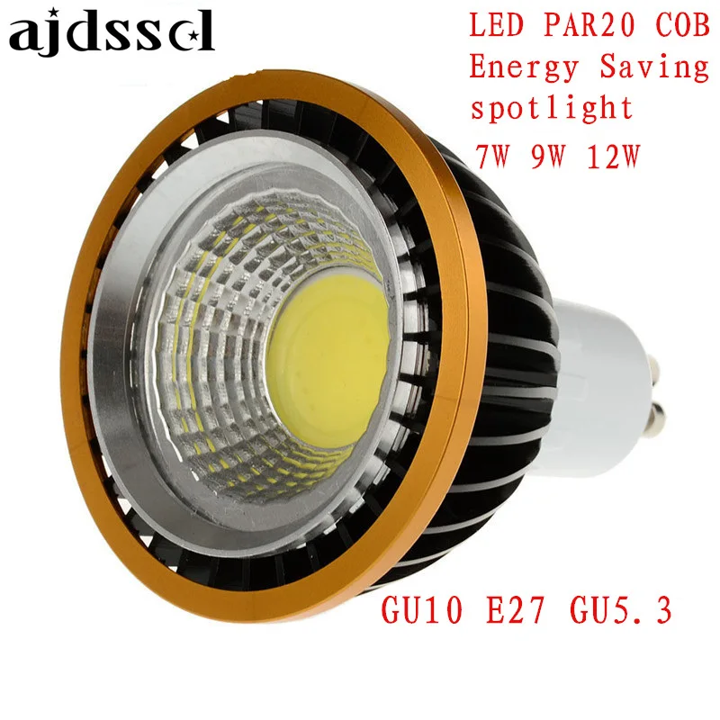 LED spot COB PAR20 Bulb 220V110V dimmable GU10 GU53 E27 7W 9W 12W bulb P20 Spotlights Lamps Warm/Pure/Cold White Spot light | Лампы и