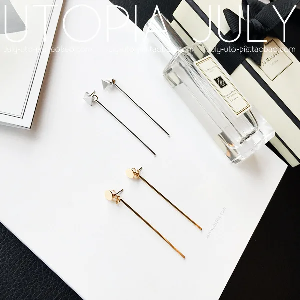 Серьги гвоздики с изображением стразов круглые квадратные треугольные простые