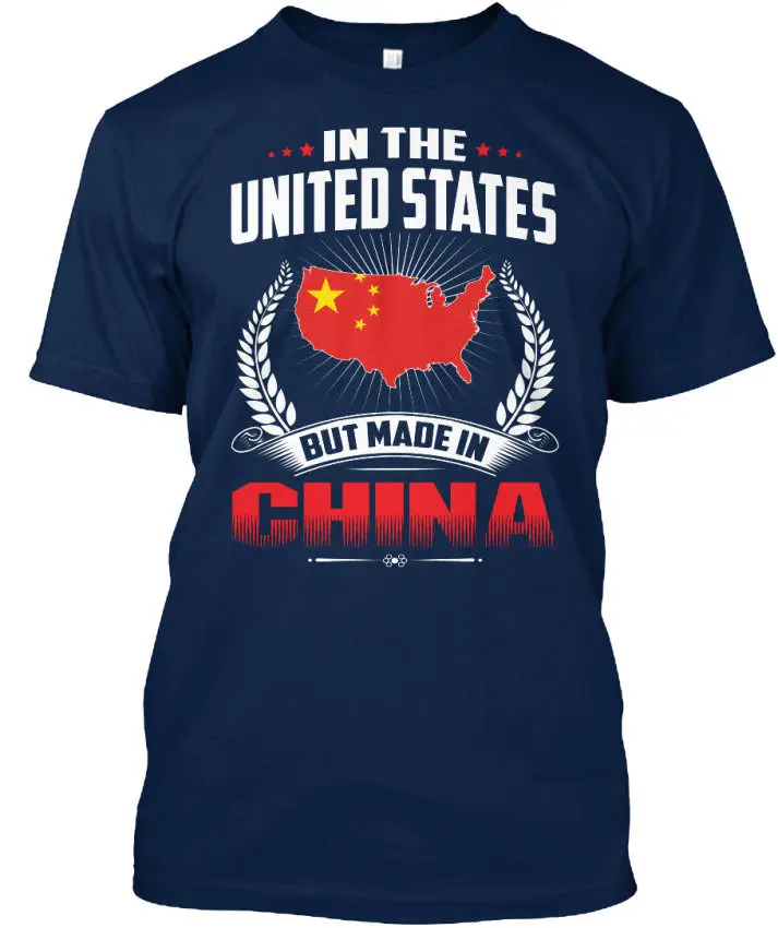 

2019 T-Shirt Men 100% Cotton Made In China - The United States But cotton 3Dt-Shirts