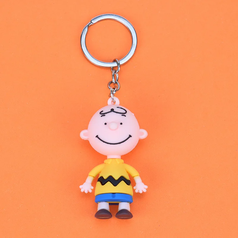 Новинка 2019 милый мультяшный брелок для дам Charlie Brown креативная Автомобильная