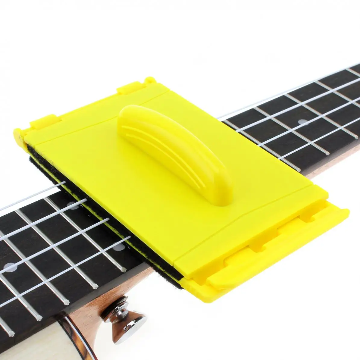 

Guitar String Two-sided Cleaner Yellow Color Cleaning Tool with Soft Fibre Brush Small and Durable for Guitar Ukulele Banjo Bass