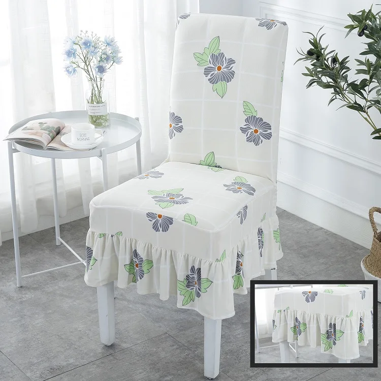ChairCoversPattern2 Новое поступление Универсальный Ruched спандекс чехлы для стульев эластичные чехлы на кресла Банкетный обеденный стул протектор сиденья свадьба - Цвет: ChairCoversPattern2