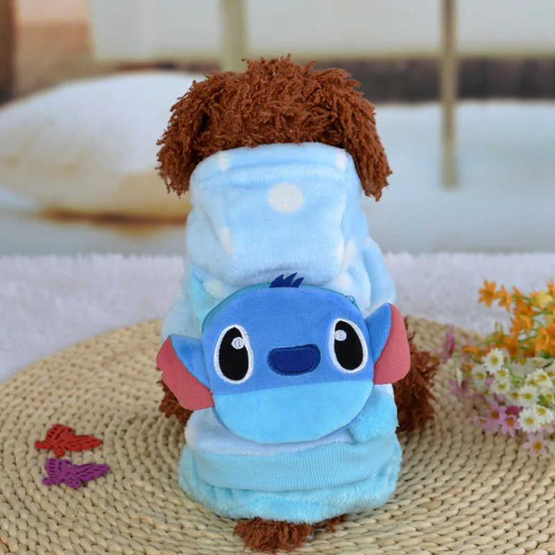 Собака пальто Четыре ноги зимой собака одежда Бархат зимний комбинезон Милый roupas