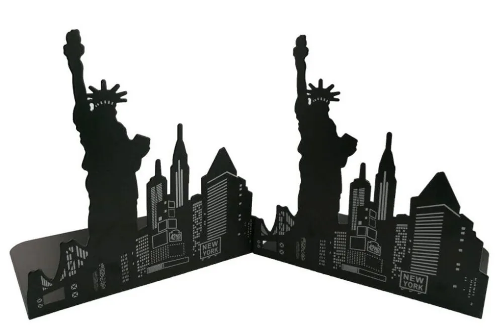 1 пара/лот Черная Металлическая Статуя Свободы книга для школы канцелярские