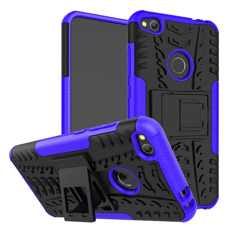 violet Для huawei GR3 /P8 Lite/P9 Lite чехол противоударный TPU+ PC чехол-подставка для телефона для huawei Nova Lite/Honor 8 Lite чехол - Цвет: violet
