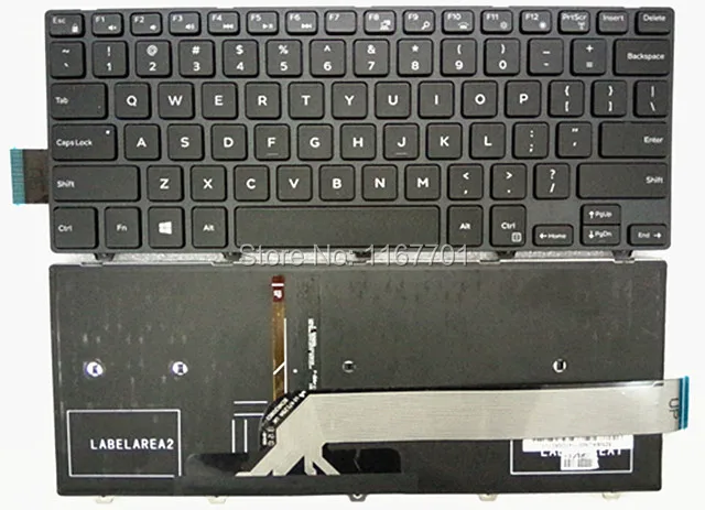 

US Backlit Laptop Keyboard For Dell Inspiron 14C 14M 1528 14-5442 14P-1748 14-7000 PK1313P1B00 PK1313P1B09 NSK-LQ0BC US Keyboard
