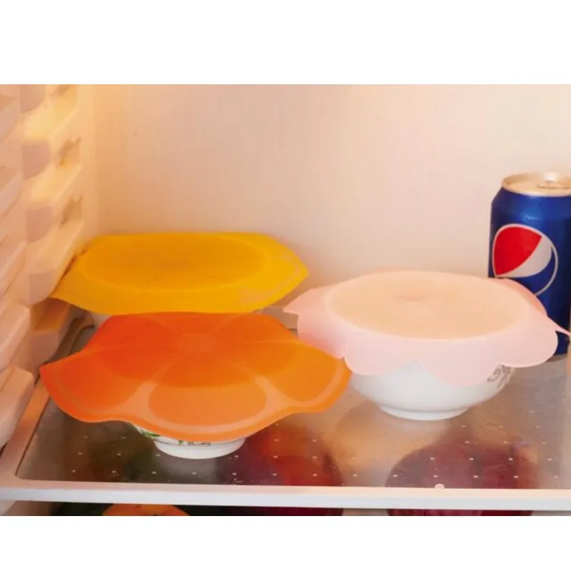 Новая силиконовая пищевая обертка многоразовая печать крышка для микроволновой