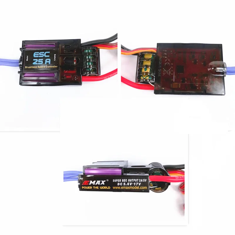 EMAX 20A 25A 30A бесщеточный ESC супер BEC выход 2А/5В RC скоростной двигатель самолет