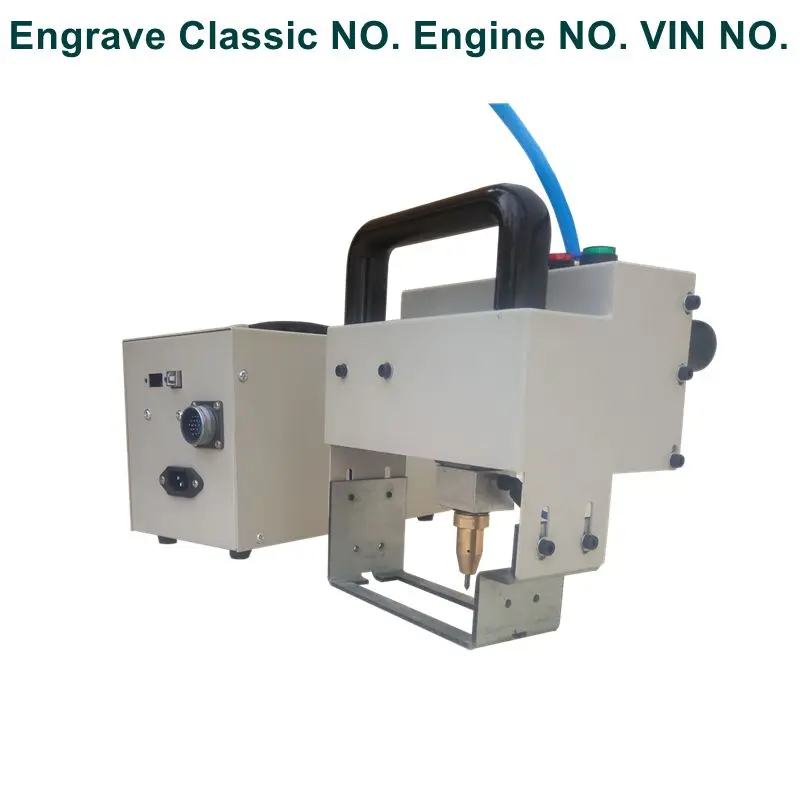 Name Plate Chassis Number Portable VIN Code Dot Peen Engraving Marking Machine Electro magnetic Pneumatic dot peen marker