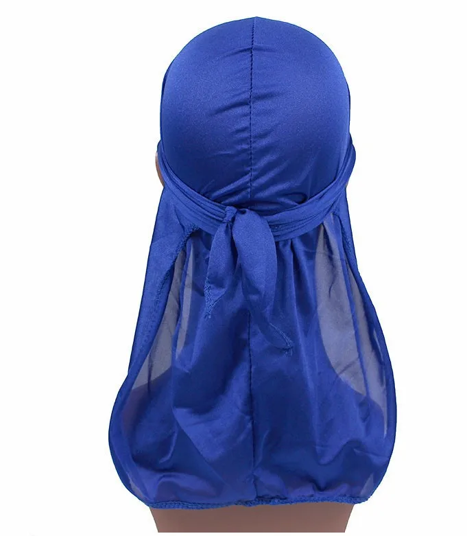 Атласная Мужская эластичная Кепка в стиле хип хоп Du Doo Rag Durag парики тюрбан бандана