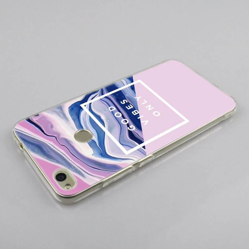 Мраморный розовый Роскошный мягкий силиконовый чехол для Huawei NOVA 3 3i 4 Honor 7A Pro 7S 6X 7X
