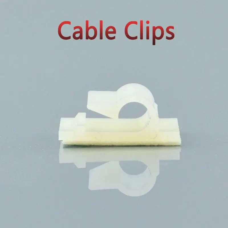 50 шт. пластиковые зажимы органайзеры для кабелей 20 7x13 1 мм|plastic cable clips|plastic clampcable