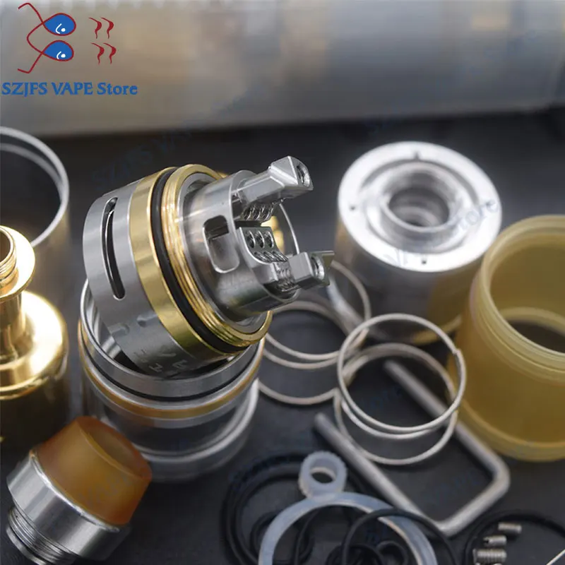 Vapor Giant V6S RTA 23/25mm Rebuildable Tank Atomizer Adjustable Airflow Single/Dual Coil Big Vaporizer v zeus dual/AMMITMTL | Электроника