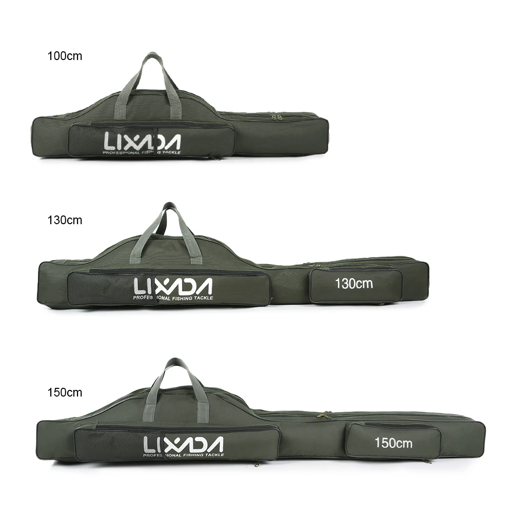 Сумка для рыбалки Lixada 100/130/150 см портативная складная сумка удочки катушки снасти