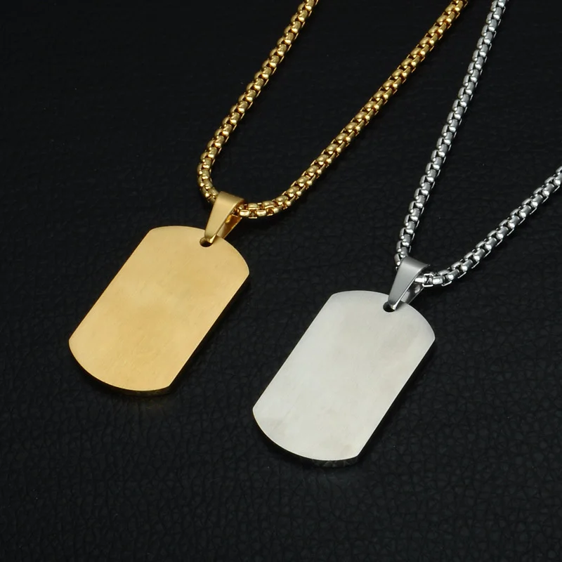 New Classic Military Stainless Steel Dog Tag Men Jesus Cross Pendant Necklace Exquisite Gift Christian Jewelry | Украшения и