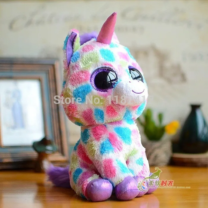 Плюшевая игрушка единорог Wishful Magic Fantasia Pixy Harmonie Diamond Candy Cane Horse большие глаза мягкие животные 15 см
