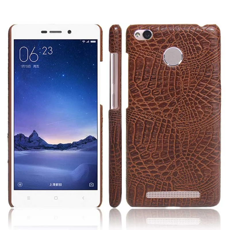 Чехол для Xiaomi Redmi 3 S роскошный чехол накладка из крокодиловой кожи аллигатора 3Pro