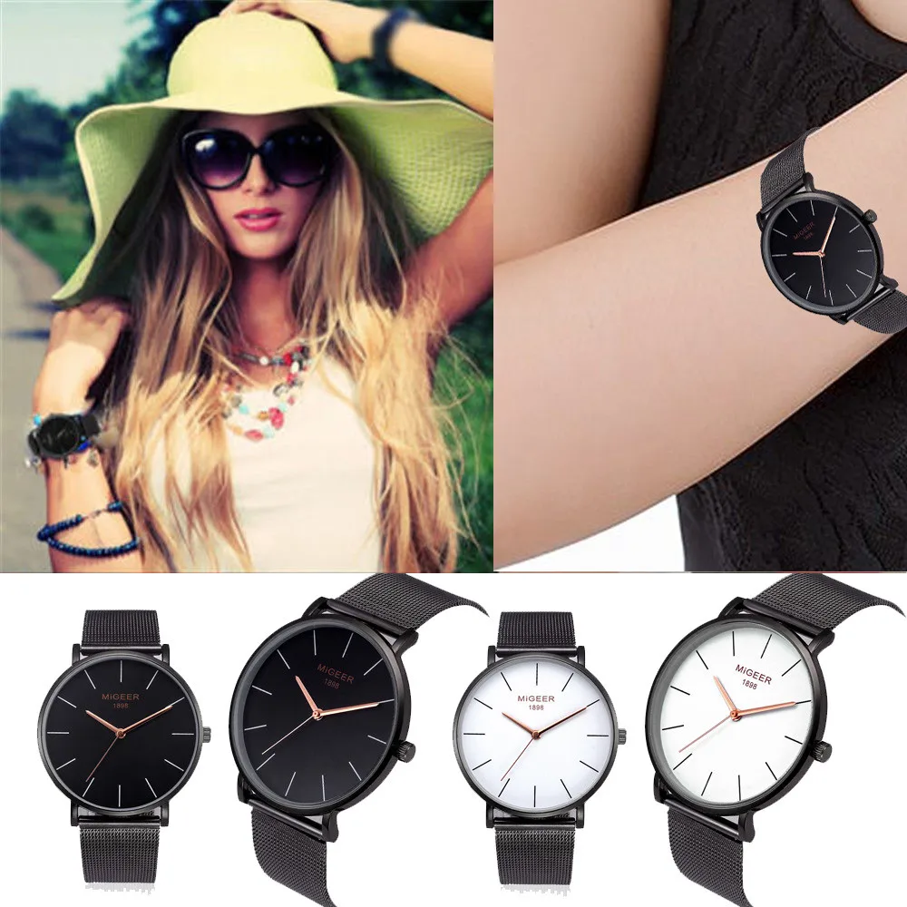 Best Selling Fashion Classic Women's Wrist Watch Simple Steel Strap Quartz Casual Female Senhoras assistir Wd3 | Наручные часы