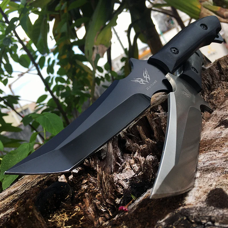 Очень прочный тактический нож Katana деревянная ручка для кемпинга выживания охоты
