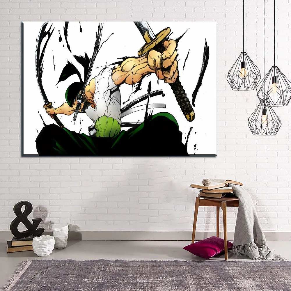 3 шт. Аниме One Piece Zoro Roronoa живопись для дома декоративная Гостиная современное