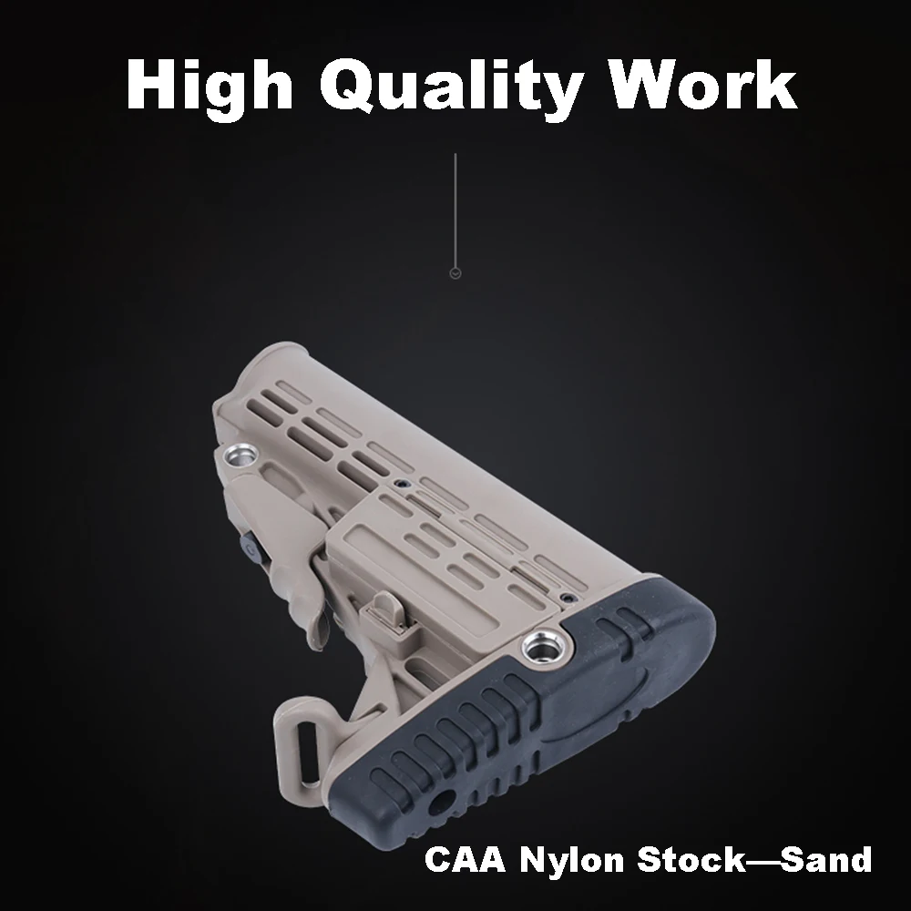 High Quality CAA Nylon Stock for Air Guns Airsoft Gel Blaster AEG Gen8 Jinming9 Hunting Accessories- with A Strap Buckle