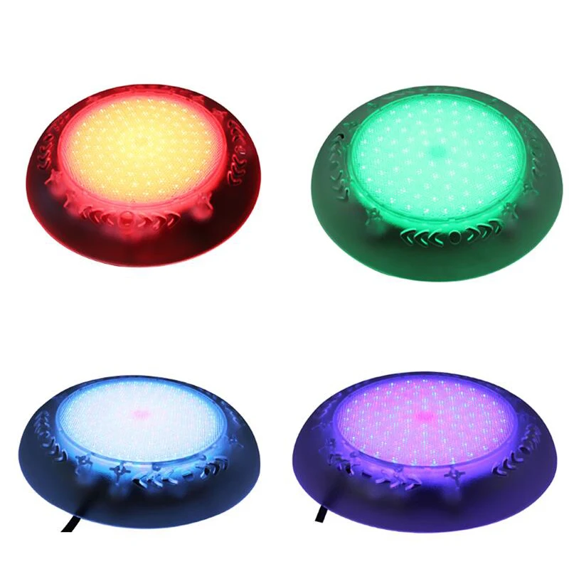 Новый полностью светодиодный подводный светильник RGB из смолы 12 в перем. Тока 18 Вт