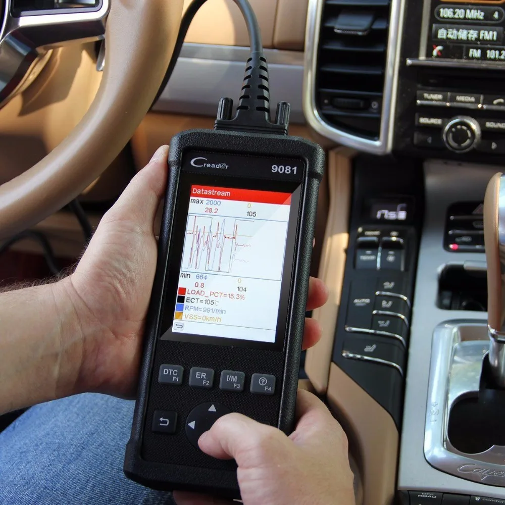 Launch CReader 9081 полный OBD2 сканер диагностический инструмент OBDII автоматический считыватель кодов ABS SRS масло EPB BMS SAS DPF двигатель CR9081 сканирующий инструмент