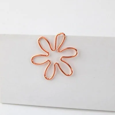1pc-sakura Kawaii, розовое золото, скрепки для бумаги, металлические, прозрачные скрепки, закладки, кошка, планета, алмаз, для билетов, скрепки, для школы, офиса, канцелярские принадлежности - Цвет: 1pc-sakura