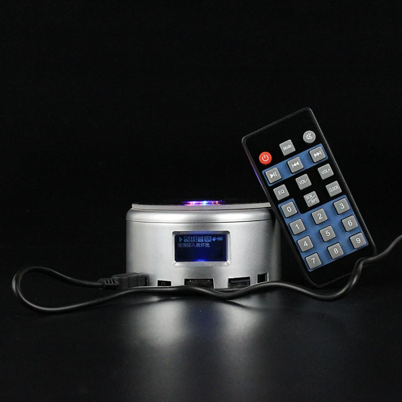 Bluetooth музыкальный плеер с дисплеем светящаяся разноцветная Светодиодная лампа