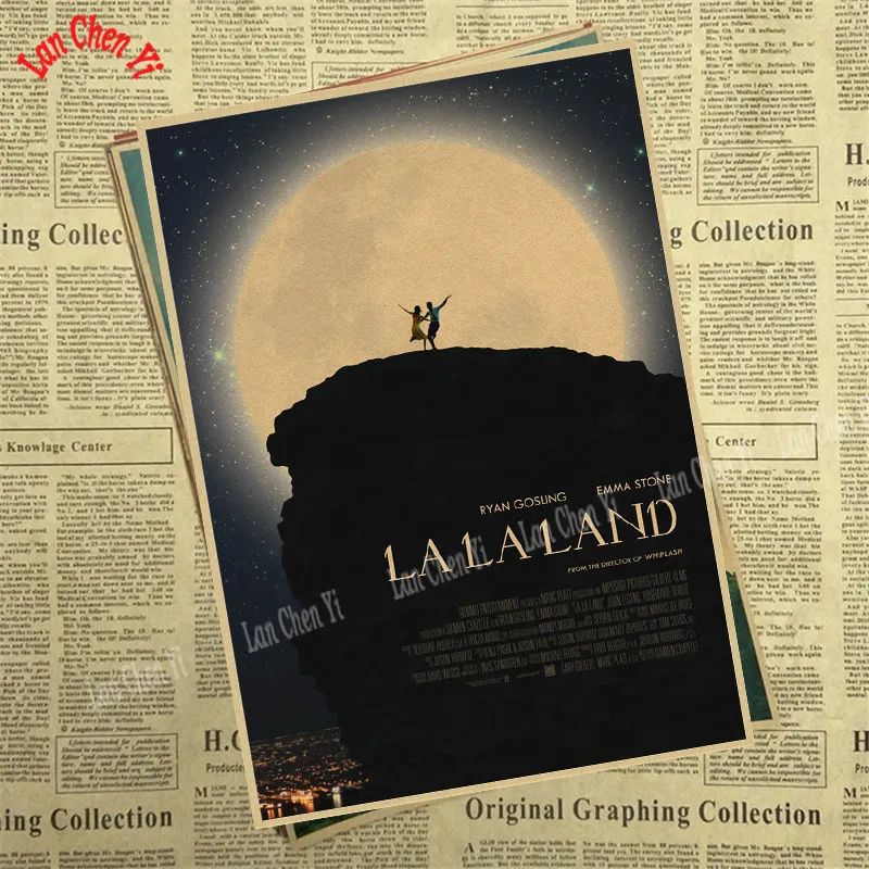 LA LAND классический фильм крафт-постеры для бара кафе домашний декор настенная роспись