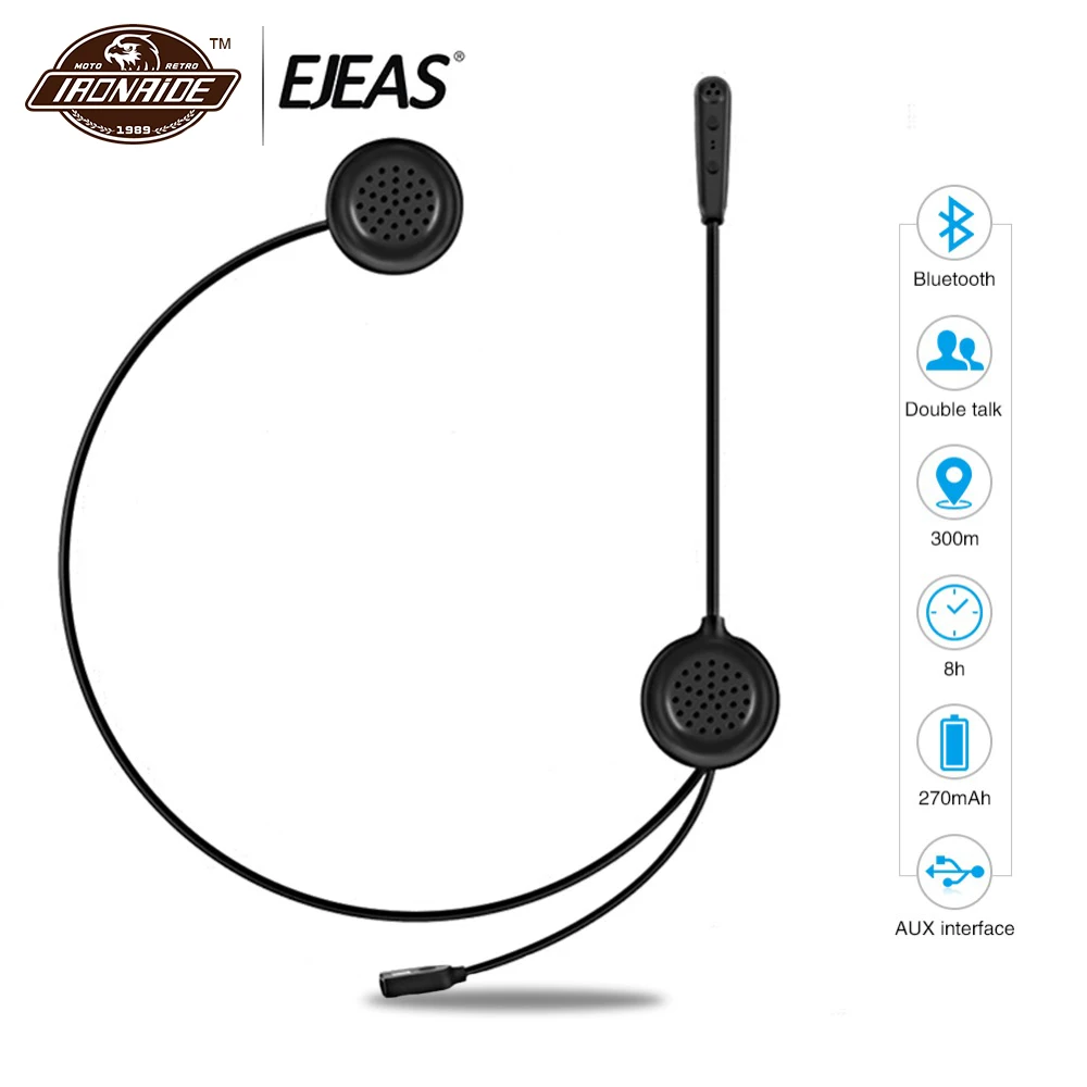 EJEAS 200 м мотоциклетная Интерком 2 мотоциклиста шлем Bluetooth гарнитура беспроводная