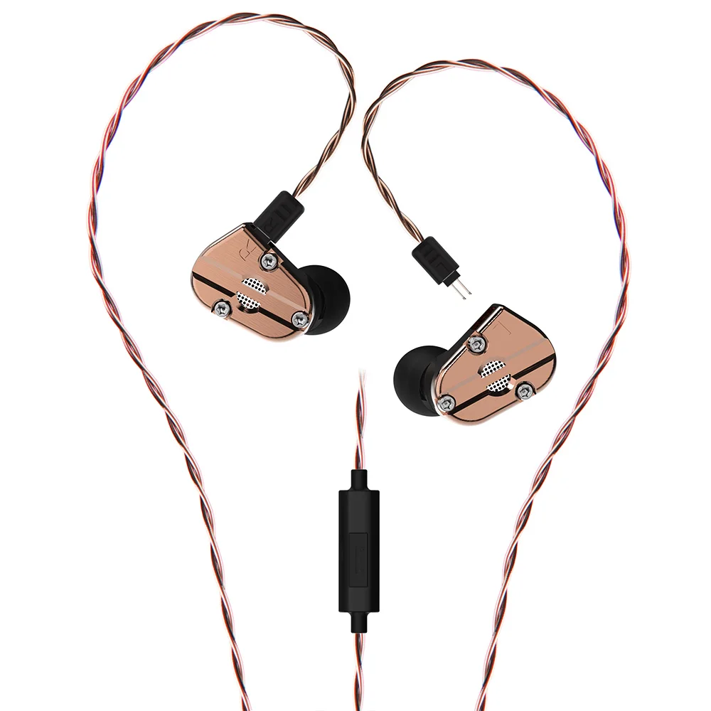 cooper no mic Revonext QT5 1DD+ 1BA гибридные наушники в ухо HIFI DJ монитор для бега спортивные наушники ушные наушники гарнитура вкладыши QT2/QT3 - Цвет: cooper no mic