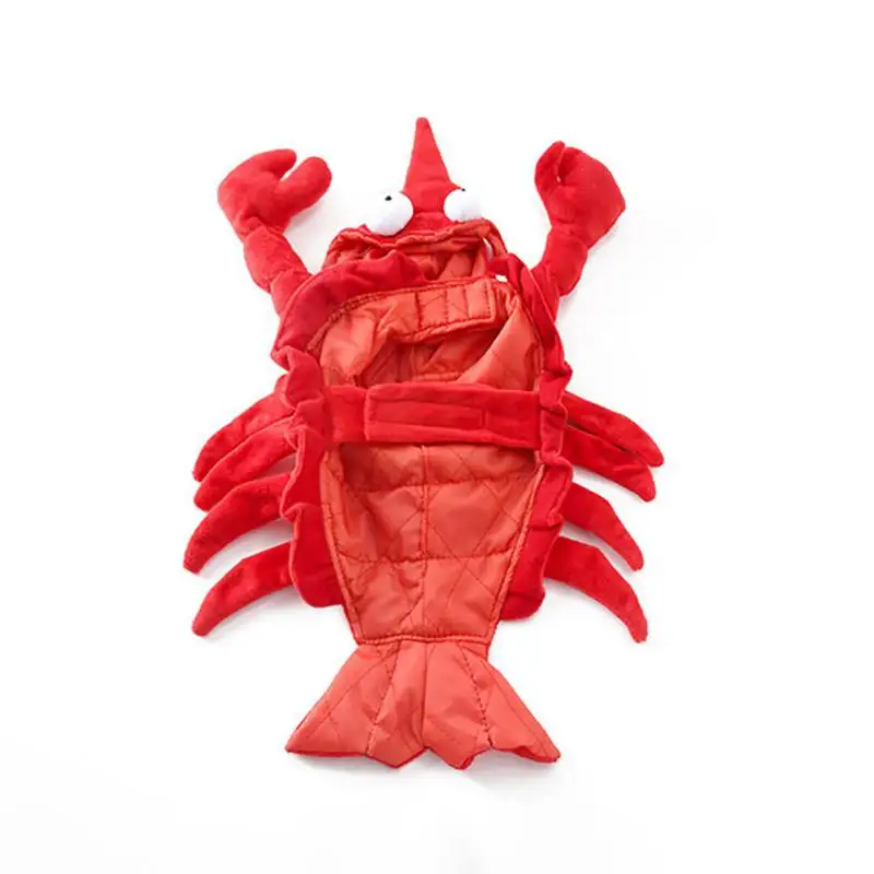 Interesting Cosplay Costume Dog Cat Clothes Puppy Lobster Shape Funny Performance Shrimp Design Coat For Party | Дом и сад