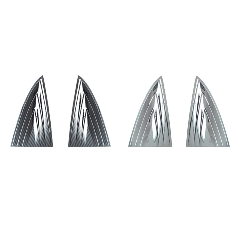 

2Pcs Car Sticker Rear Window Vent Blinds Trimming Decorative Sticker for Tesla Model 3 Auto Styling Interior Exterior Decoration