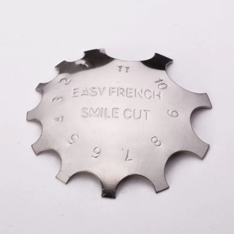 Модный резак для ногтей смайлик ЛИНИИ маникюр край Триммер акриловые