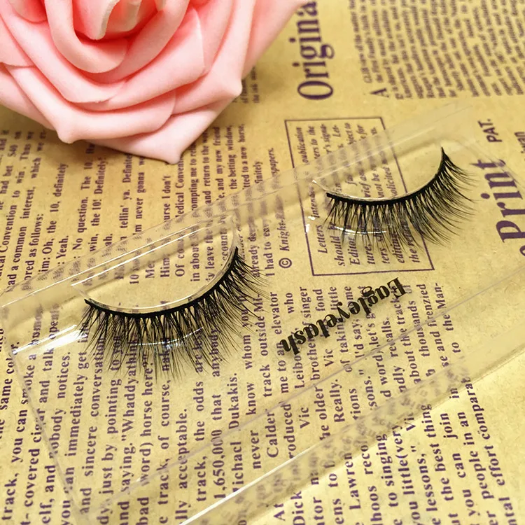 Новинка 2015 3D модные Искусственные ресницы натуральные норковые волосы ручной
