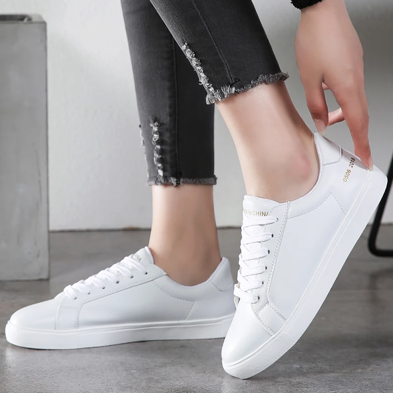 Новинка 2019 Брендовые женские туфли высокого качества из искусственной кожи на