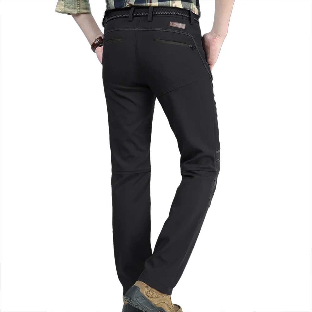 Мужские велосипедные брюки 3 цвета водоотталкивающие ветрозащитные флисовые с