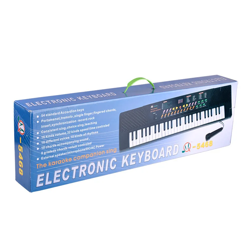 54 клавиши Детский Электронный орган для взрослых с микрофоном электрическое