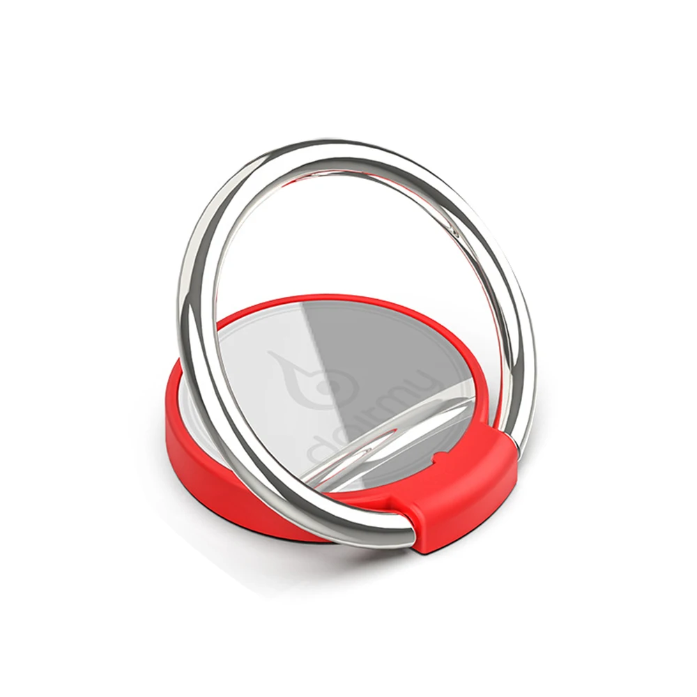 logo red Doitmy инновационный Круглый Многофункциональный Автомобильный держатель для телефона с кольцом и пряжкой мобильный чехол для телефона кронштейн автомобильные аксессуары - Цвет: logo red