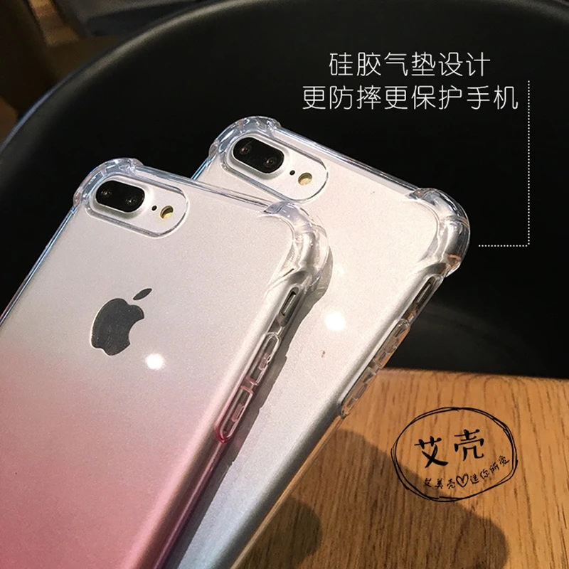 Противоударный мягкий прозрачный чехол Gasbag для iphone XS MAX XR X 7 8 6 6S Plus 5 фотоэлементов